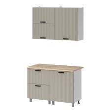 МК Аленушка 1,2м с ящ.в 2 Лотос Керамика,скоба антрацит,сонома