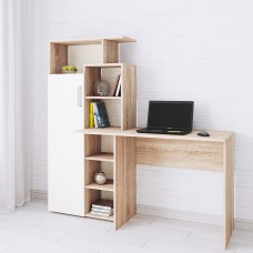 Стол компьютерный Квартет-7, дуб сонома/белый Стол компьютерный Квартет-7, дуб сонома/белый