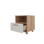 Ньёрд Тумба прикроватная 1я Дуб вотан/Белый