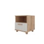 Ньёрд Тумба прикроватная 1я Дуб вотан/Белый