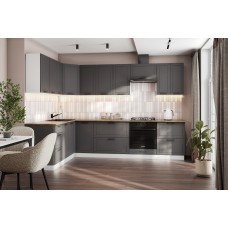 КГ Угловой Вектор 120*300 Графит (без столешницы) в.64