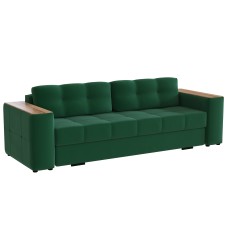 Диван раскладной Нави, изумруд/мдф дуб канадский Диван раскладной Нави, изумруд/мдф дуб канадский