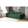 Диван раскладной Нави, изумруд/мдф дуб канадский