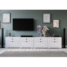 Тумба под ТВ "Софт" ТБ-07 Белый/Эмаль белая (2 шт.)