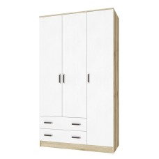Шкаф комбинированный без зеркала Лагуна, Дуб Делано, Белый