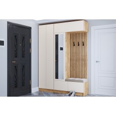 Прихожая Руэлла. Комплект 5, Дуб крафт золотой, Кашемир