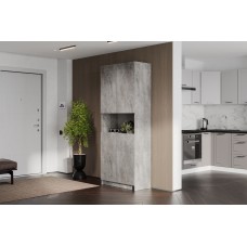 Модульная система "Бали" Шкаф (с нишей) Цемент светлый