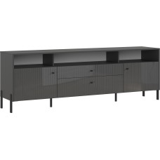 Тумба ТВ Оливия (металл), Графит, Графит глянец