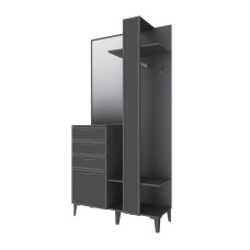 Прихожая Толедо Центральная секция ТЦС-30 графит серый Прихожая Толедо Центральная секция ТЦС-30 графит серый