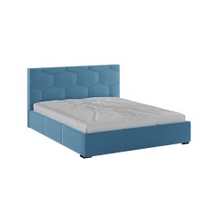 Кровать с ортопедическим основанием Манука (1,6м), Светло-голубой