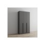 Шкаф Мадрид (1,2) без зеркала графит серый