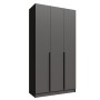 Шкаф Мадрид (1,2) без зеркала графит серый
