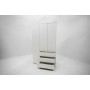 МС Охта Лайт Шкаф 1200.3 Белый гладкий