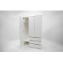 МС Охта Лайт Шкаф 1200.3 Белый гладкий