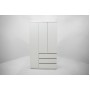 МС Охта Лайт Шкаф 1200.3 Белый гладкий