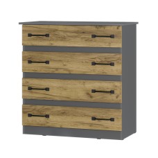 Комод "Лофт" графит/крафт Комод "Лофт" графит/крафт