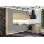 Кухня Техно-5 3,2*2,24м (Сонома/Браш Текстура Грей, Белый (Кастилло темный)