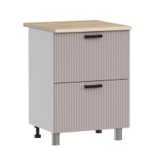 МК Аленушка Н2Я 600 Лотос Кашемир,скоба антрацит (со столешницей)