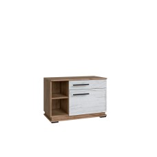 Тумба Модена МТ-31 дуб крафт табачный/дуб крафт белый/венге
