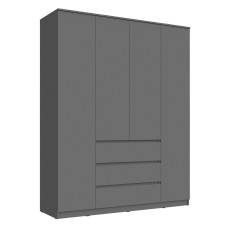 Шкаф четырехстворчатый Челси, Графит Шкаф четырехстворчатый Челси, Графит