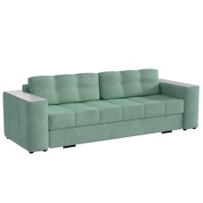 Диван раскладной Нави, мятный/мдф холст белый Диван раскладной Нави, мятный/мдф холст белый
