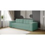 Диван раскладной Нави, мятный/мдф холст белый