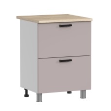 МК Аленушка Н2Я 600 Лаванда Кашемир, скоба черный (со столешницей)