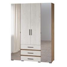 Шкаф Модена 4-хств. МШ-24 Дуб крафт табачный/Дуб крафт белый Шкаф Модена 4-хств. МШ-24 Дуб крафт табачный/Дуб крафт белый