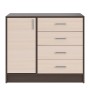 Комод большой Катрин 6, венге/дуб молочный