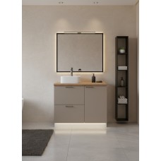 ВГ 1050 Магнолия/Белый гладкий Арника РМ (со столешницей) в.2