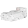 Кровать с проложками ДСП и ящиками Софт КР-06 (1,2), Белый