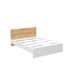 Кровать Ронда с основанием(1,4м) дуб крафт золотой