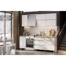 Готовая кухня Токио 1.6 м, белая