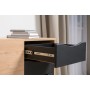 Комод Брюс 16.233, Battle rock FSC Santiago,Черный, Кварц Блэк