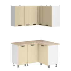 МК Аленушка Угловая Орхидея Крем,скоба черный,сонома