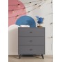 Комод "КМ 18" (Графит серый Aqua)