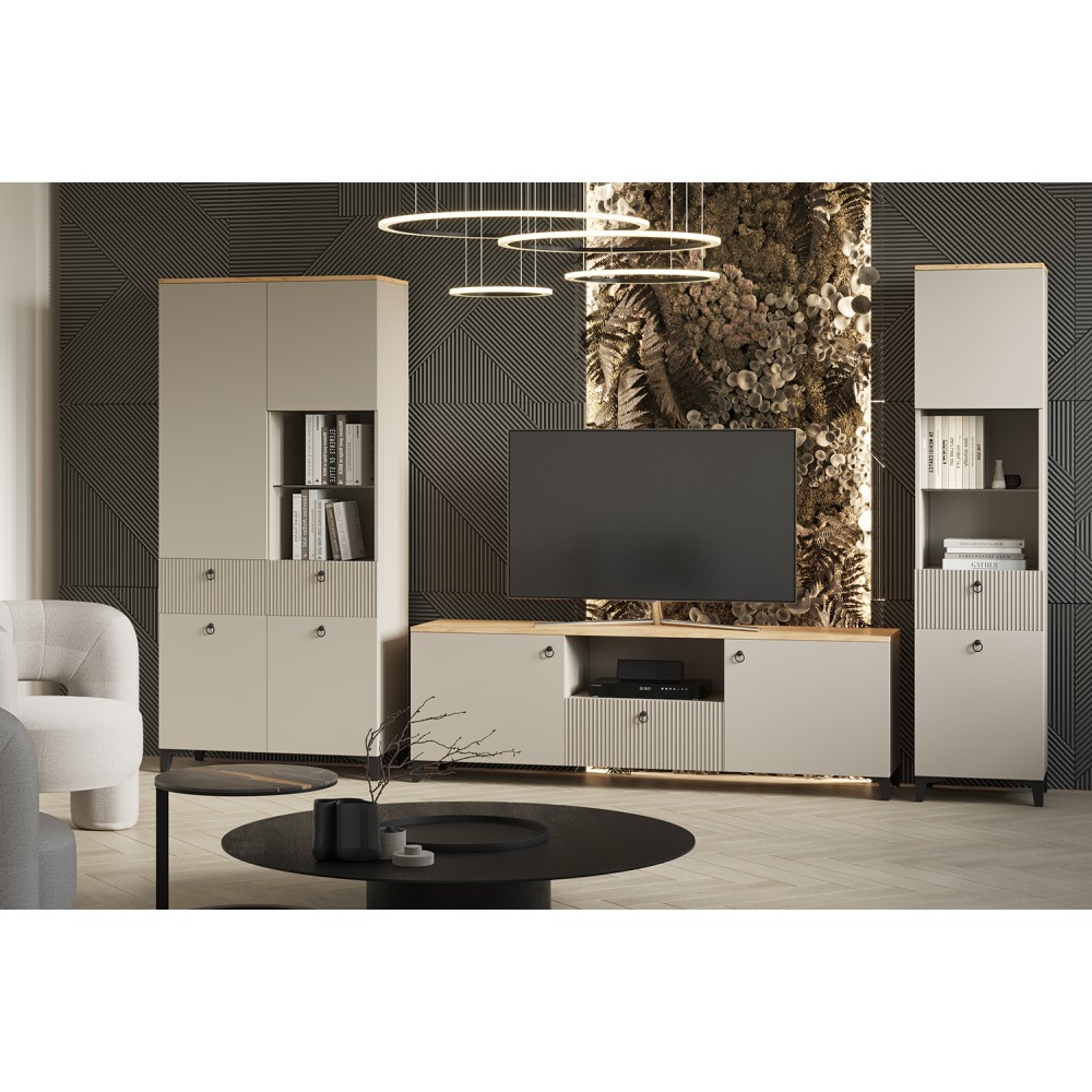 Тумба для ТВ Ника, Бежевый, Кашемир