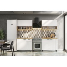 Кухонный гарнитур Монако 2м. Дуб Золотой, Белый