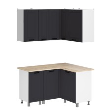 МК Аленушка Угловая Астра Сталь,скоба черный,сонома