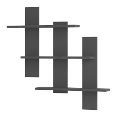 Полка навесная "Дина" АН-01 Графит Графит Полка навесная "Дина" АН-01 Графит Графит