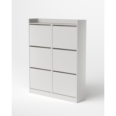 МС Охта Лайт Обувница 1200.6 Белый гладкий