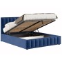 Кровать с подъёмным механизмом 1800 Анкона, темно-синий