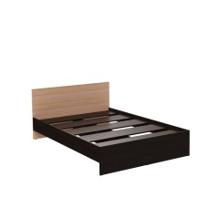 Кровать Ронда с основанием(1,4м) венге/дуб молочный