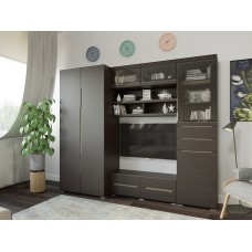 Гостиная Эколь Вариант №1, Шоколад, Венге Гостиная Эколь Вариант №1, Шоколад, Венге