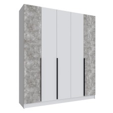 Шкаф Мадрид (2,0) без зеркала белый/ателье светлое