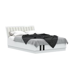 Кровать с основанием Магнолия 1,6м, Белый глянец холодный