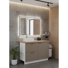 ВГ 1200 Крем/Белый гладкий Арника РМ (со столешницей) в.2