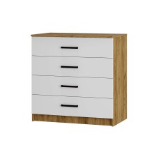 Комод "Евро" КМ-02 крафт/белый Комод "Евро" КМ-02 крафт/белый