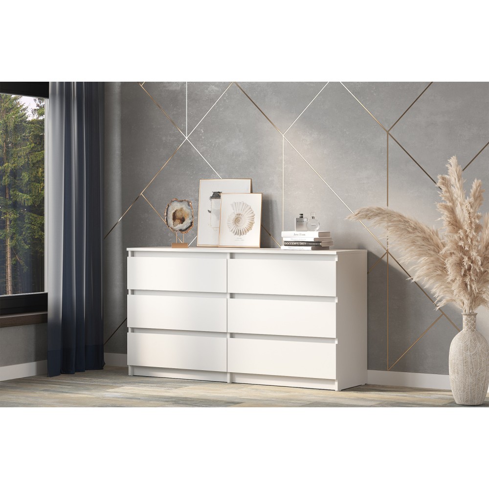 Комод с ящиками 1,38м Денвер, белый Комод с ящиками 1,38м Денвер, белый