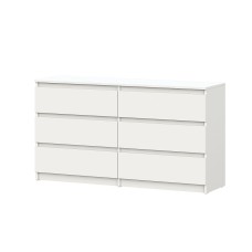 Комод с ящиками 1,38м Денвер, белый